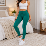 Teal Green ribbed leggings - Lucky Anchor Supplies Co.